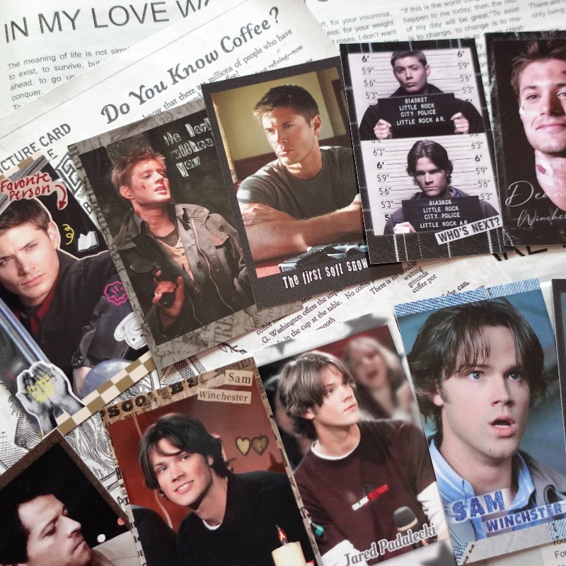 Vintage Collectible Show - Супернатурал (Supernatural) SPN: Мини-карточки и значки