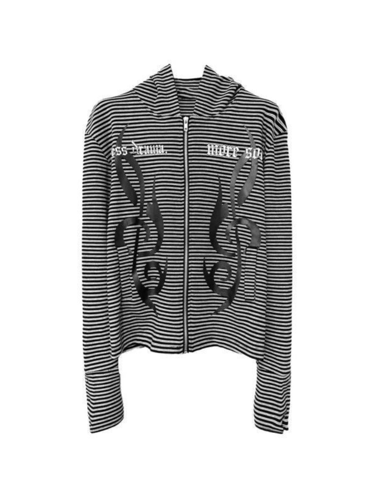 Vintage Zip Hoodie - Мужская и женская толстовка в готическом