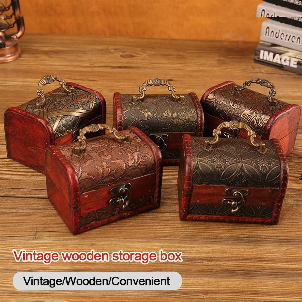Vintage Collectible Show - Креативная мини-деревянная шкатулка для драгоценностей с