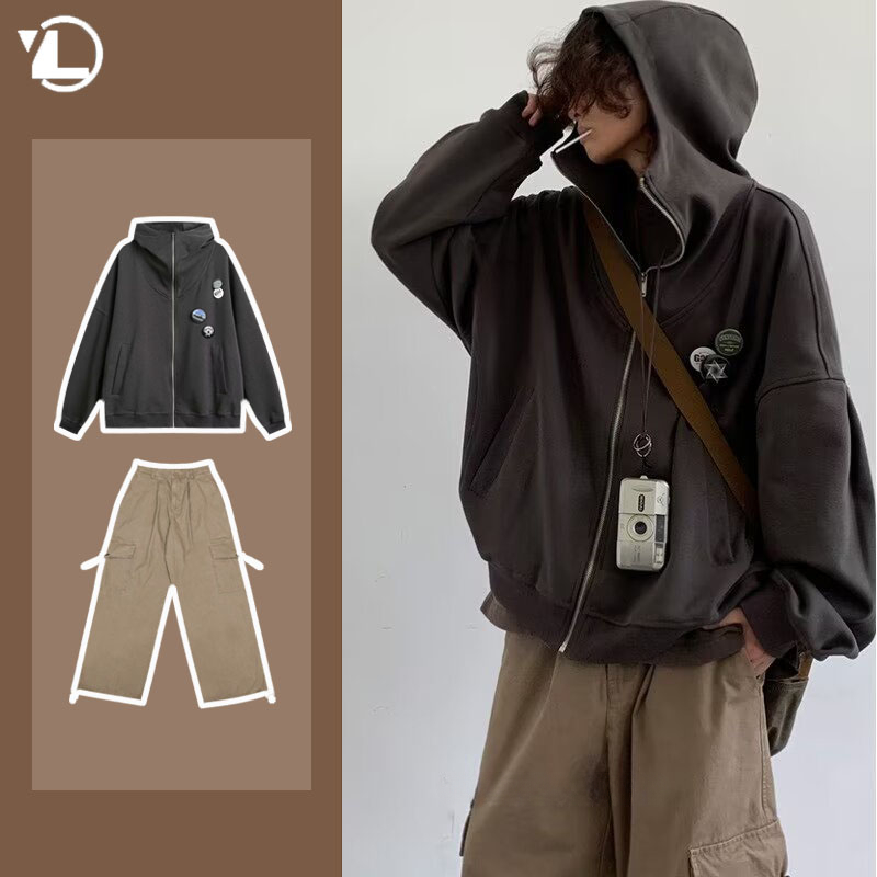 Осенний повседневный комплект  – обзор и цена Vintage Zip Hoodie